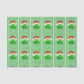 Sint Patrick's Day Tissue Paper Clover Tissuepapier (Voorkant)