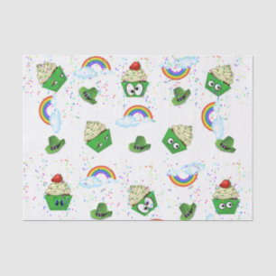 Sint Patrick's Day Tissue Paper Cupcake Tissuepapier