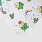 Sint Patrick's Day Tissue Paper Cupcake Tissuepapier (Detail)