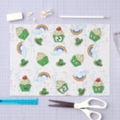 Sint Patrick's Day Tissue Paper Cupcake Tissuepapier (Craft)