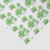 Sint Patrick's Day Tissue Paper Owl Tissuepapier (Detail)