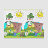 Sint Patrick's Day Tissue Paper Penguin Tissuepapier (Voorkant)