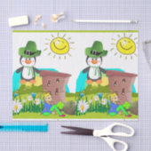 Sint Patrick's Day Tissue Paper Penguin Tissuepapier (Craft)
