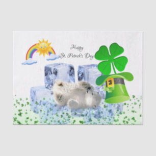 Sint Patrick's Day Tissue Paper Polar Beer Tissuepapier