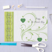 Sint Patrick's Day Tissue Paper Shamrock Floral Tissuepapier (Craft)