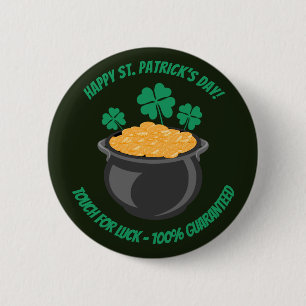 Sint Patrick's Day touch voor veel succes Button