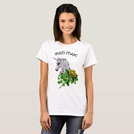 Sint-Patrick's Day Unicorn Women's t-Shirt (Voorkant volledig)