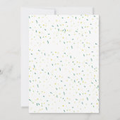 Sint Patrick's day verjaardagsuitnodiging shamrock Kaart (Achterkant)