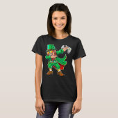 Sint Patrick's Day Video Game Dabbing Leprechaun G T-shirt (Voorkant volledig)