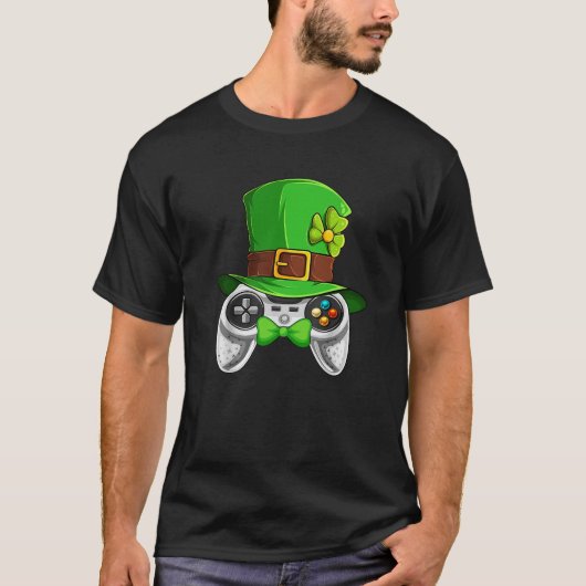 Sint Patrick's Day Video Game Leprechaun Costume S T-shirt (Voorkant)