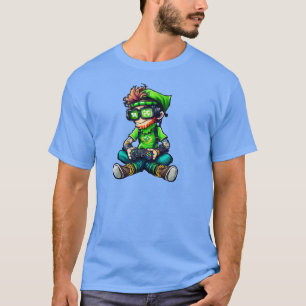 Sint Patricks Day Video Game Shirt Gamer Leprechau