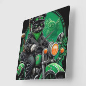 Sint Patrick's Day Vierkante Klok (Hoek)