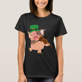 Sint Patrick's Day violist varken T-shirt
