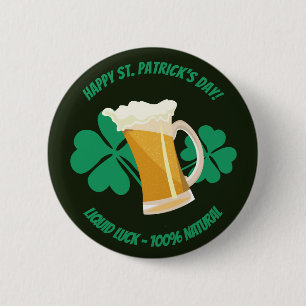 Sint Patrick's Day vloeibare Button