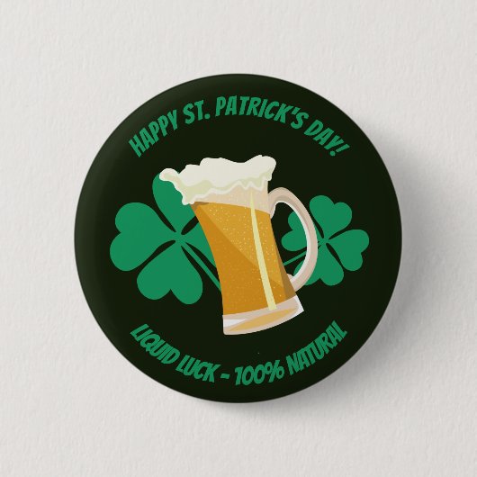 Sint Patrick's Day vloeibare Button (Voorkant)