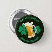 Sint Patrick's Day vloeibare Button (Voorkant /achterkant)