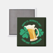 Sint Patrick's Day vloeibare Button Magneet (Voorkant / Achterkant)