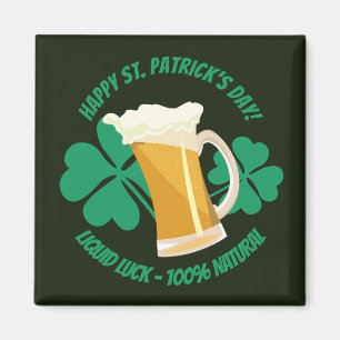 Sint Patrick's Day vloeibare Button Magneet