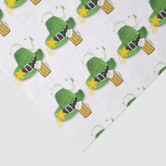 Sint Patrick's Day Weefselpapier Beer Tissuepapier (Detail)