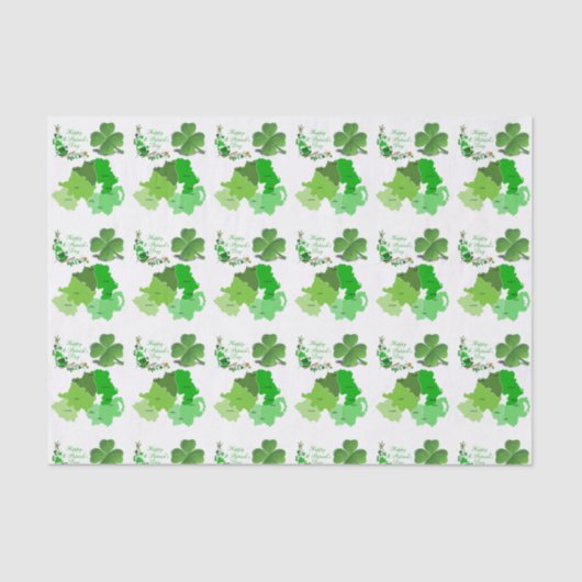 Sint-Patrick's Day Weefselpapier Tissuepapier (Voorkant)