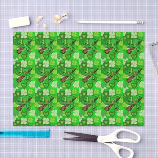 Sint-Patrick's Day Weefselpapier Tissuepapier (Craft)