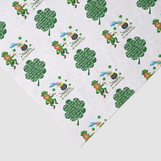 Sint-Patrick's Day Weefselpapier Tissuepapier (Detail)