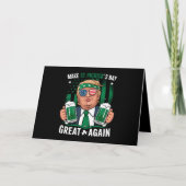 Sint Patrick's Day weer geweldig Ierse Trump Bedankkaart (Voorkant)