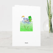 Sint Patrick's Day Wenskaart Polar Beer Kaart (Achterkant)