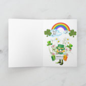 Sint Patrick's Day Wenskaart Rainbow Kaart (Binnen)