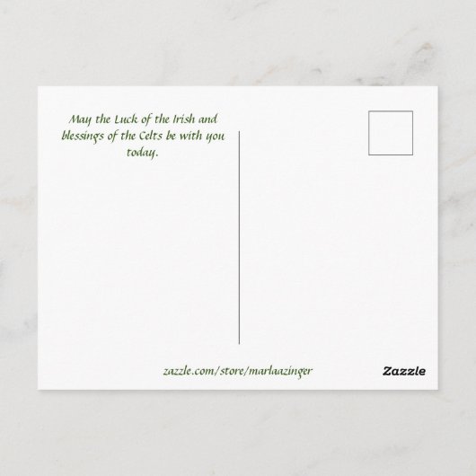 Sint Patrick's Day-Witch magie is het goud Briefkaart (Achterkant)