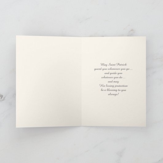 Sint Patrick's Day Zegeningen Religieuze Kaart (Binnen)