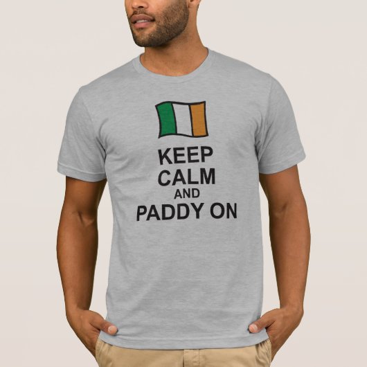 Sint-Patricks-eendagskuiken BEWAREN CALM en PADDY  T-shirt (Voorkant)