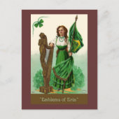 Sint Patrick's Emblens van Erin Briefkaart (Voorkant)