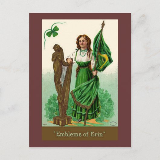  Sint Patrick's Emblens van Erin Briefkaart (Voorkant)