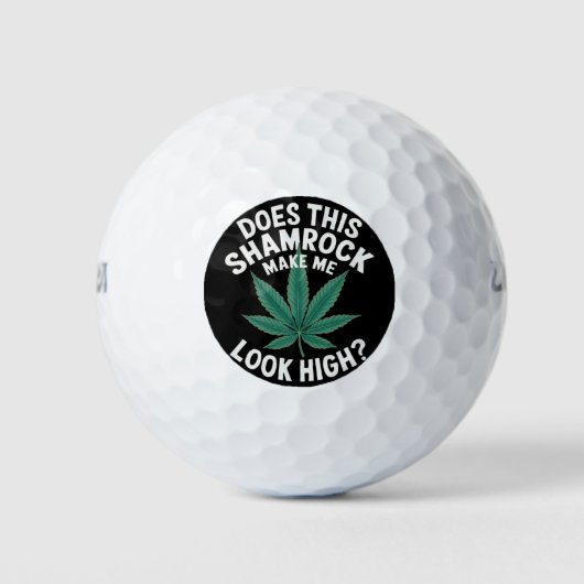 Sint-Patricks Grappige Feest voor Jongens Grote Pa Golfballen (Voorkant)
