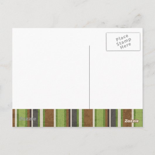 Sint-Patrick's Hoefijzers Shamrocks Briefkaart (Achterkant)