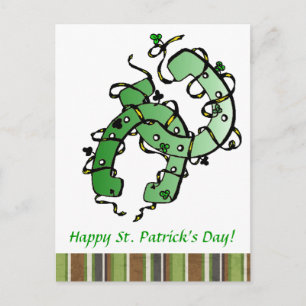 Sint-Patrick's Hoefijzers Shamrocks Briefkaart