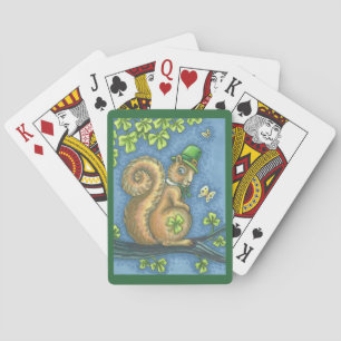Sint-Patrick's IRISH SQUIRREL BICYCLE PLAYCARDS Speelkaarten