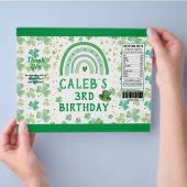 Sint Patrick's Kind Birthday Party Chip Bag Wrappe Flyer (Hand)