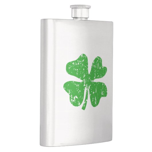 Sint-Patricks-kolf | Groene schimmelklaver Heupfles (Rechts)