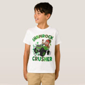 Sint-Patricks leprechaun monstertruck T-shirt (Voorkant volledig)