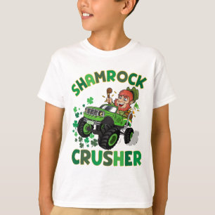 Sint-Patricks leprechaun monstertruck T-shirt
