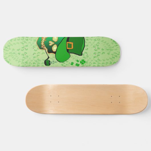 Sint Patricks schedel Persoonlijk Skateboard (Horizontaal)