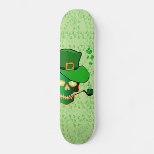 Sint Patricks schedel Persoonlijk Skateboard (Voorkant)