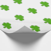 Sint Patrick's Shamrock Drawing Cadeaupapier (Hoek)