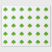 Sint Patrick's Shamrock Drawing Cadeaupapier (Vlak)