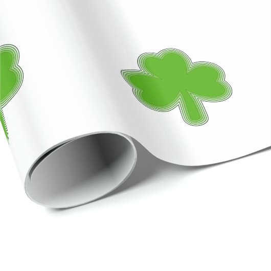 Sint Patrick's Shamrock Drawing Cadeaupapier (Rol Hoek)