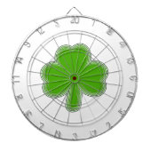 Sint Patrick's Shamrock Drawing Dartbord (Voorkant)