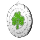 Sint Patrick's Shamrock Drawing Dartbord (Voorkant Rechts)