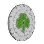 Sint Patrick's Shamrock Drawing Dartbord (Voorkant Links)